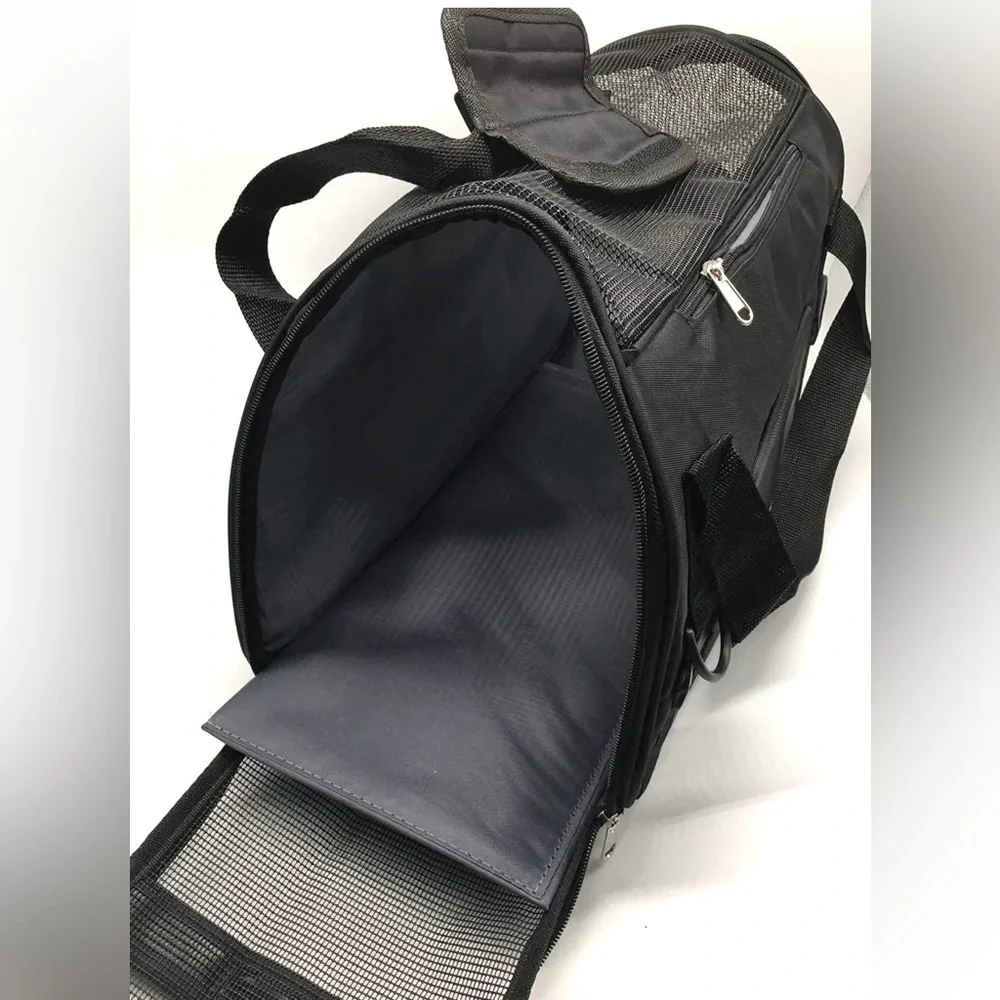 SMALL PET TRAVEL CARRIER PORTABLE BAG - BLACK